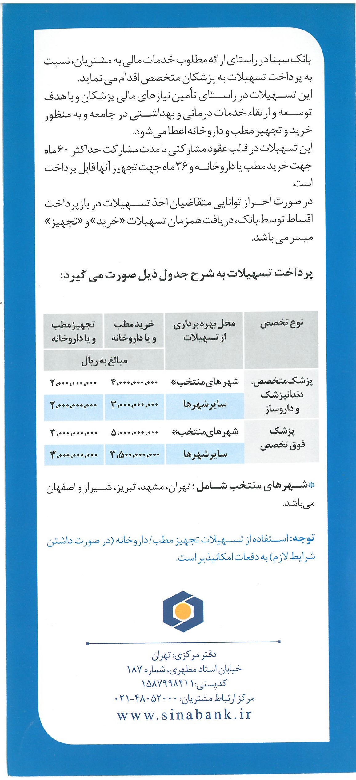 اعطای تسهیلات به پزشکان-1